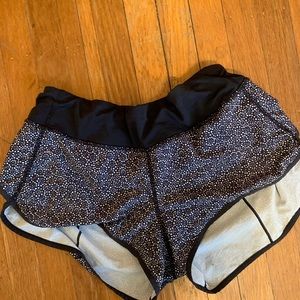 Lululemon speed shorts.
